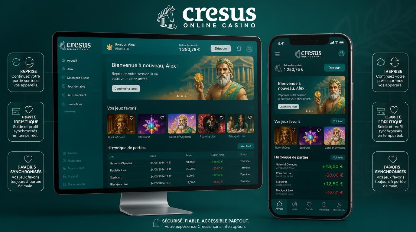 Interface identique PC et mobile avec historique et favoris