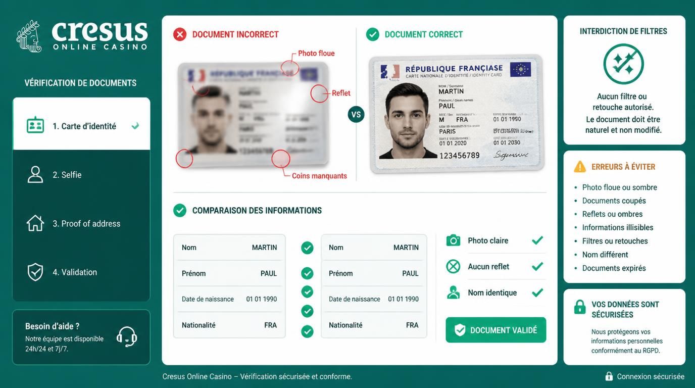 Erreurs de vérification souvent rejetées