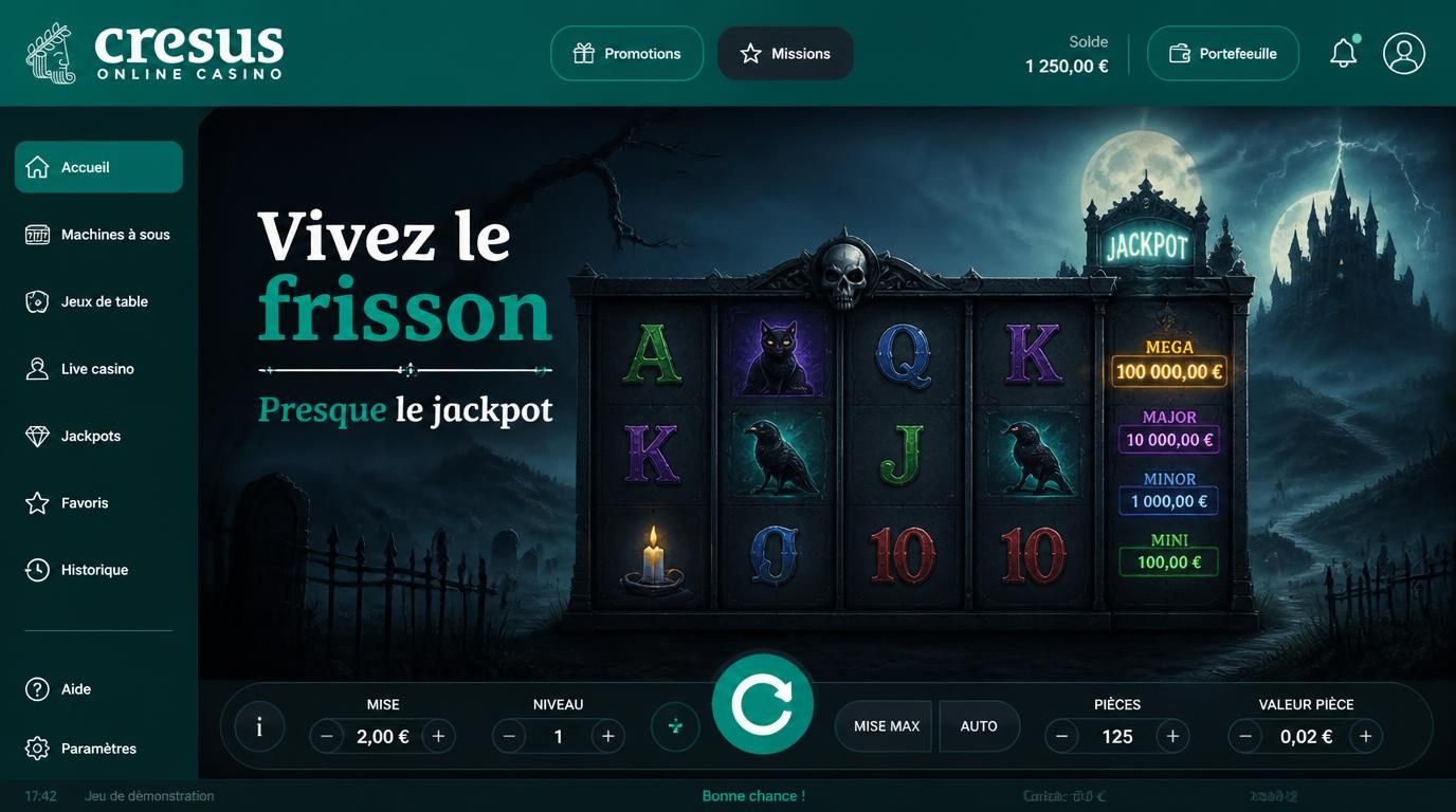Slot en action, lumière dramatique